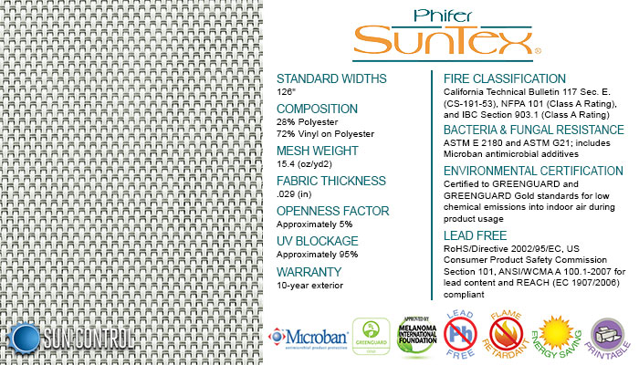 SunTex 95 White Grey